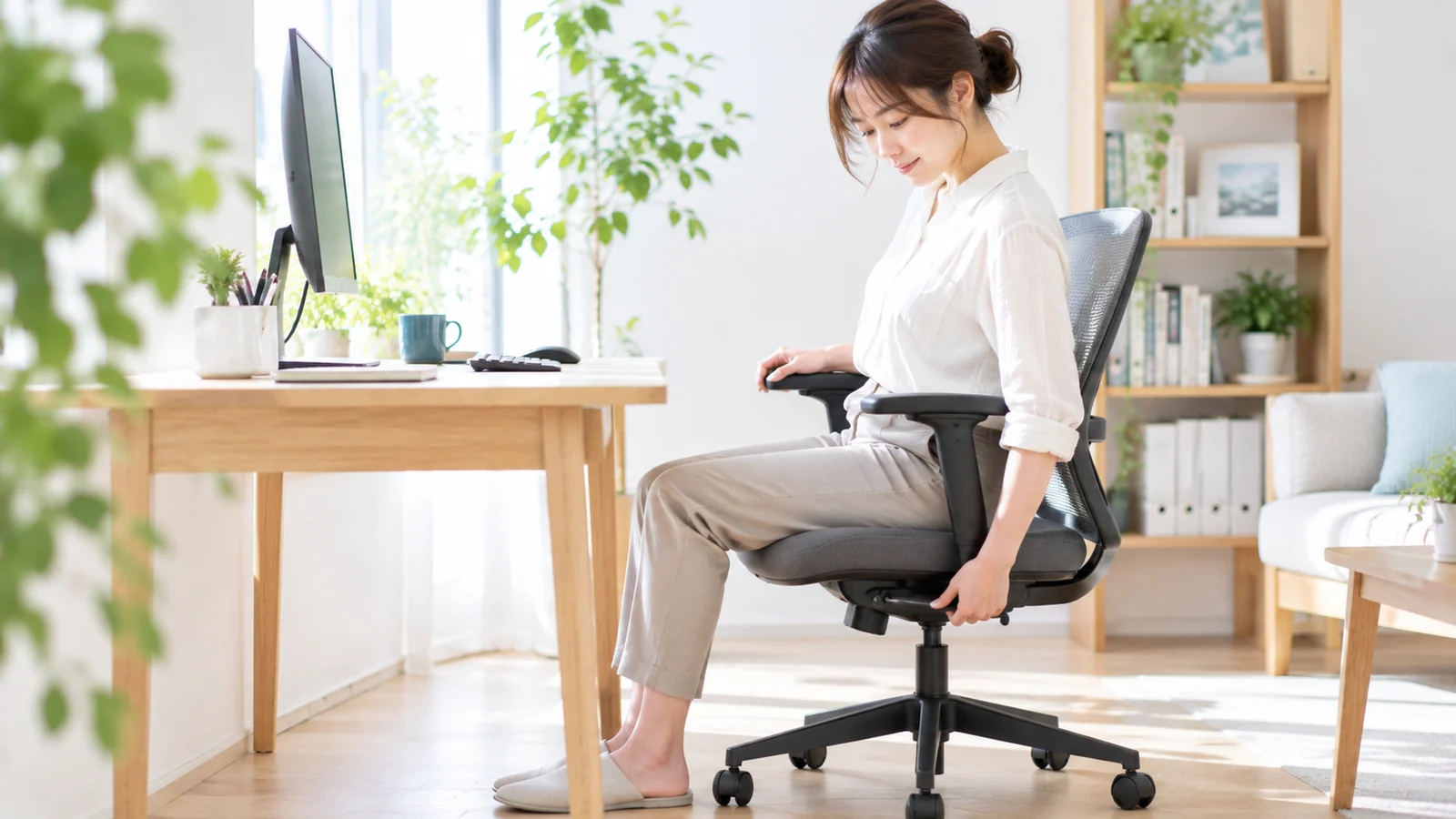肩こりが気になる人の椅子選び|高さ・肘掛け・背もたれを確認
